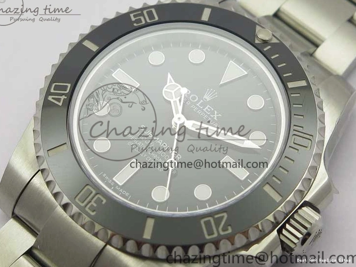 AAA Replica Watches 2989 No 904L 1:1 A Edition Black Bracelet Submariner on Best Date Ceramic Original SS ZZF 114060 1229